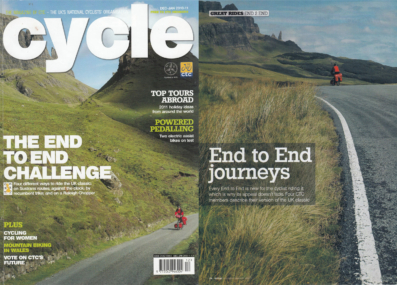 Paul Jeurissen's Scotland cycling photo appears on the cover of Cycle magazine.