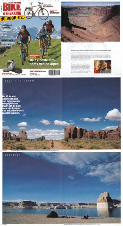 Paul's America cycling photos are published in Bike and Trekking.