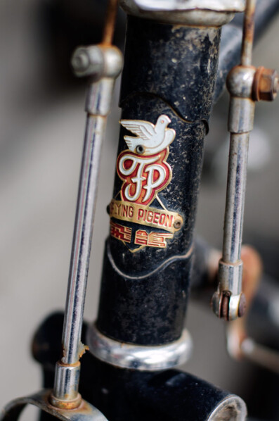 The Flying Pigeon bike was a popular brand of bicycle in China