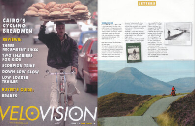 A Scotland cycling photo in Velo Vision magazine