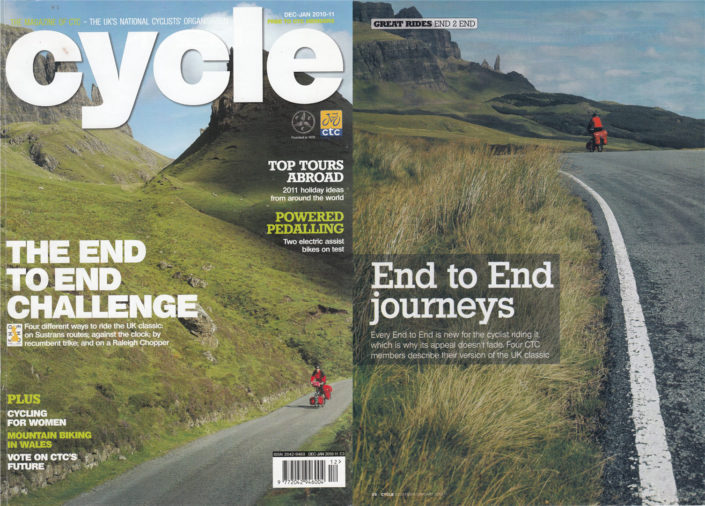 Paul Jeurissen's Scotland cycling photo appears on the cover of Cycle magazine.