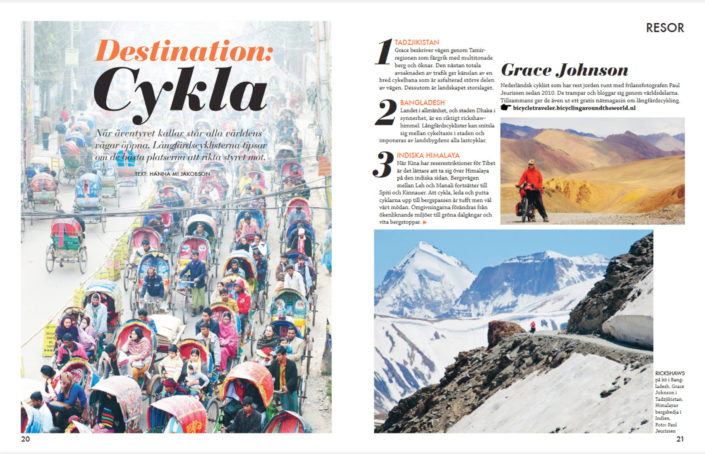 Cycling photos from Paul Jeurissen in Sweden's Cykla magazine