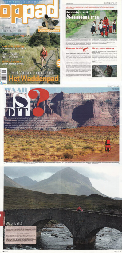 Paul Jeurissens bicycle touring photos in Op Pad magazine