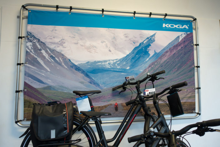 Koga bikes canvas wall hanging