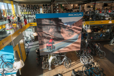 In-store display for Koga bikes